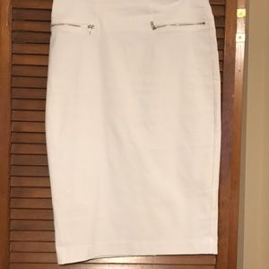 New York and co white midi pencil skirt